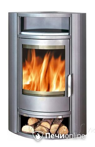 Печь-камин ABX Polar 6 (угловой), серая сталь в Анапе